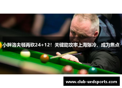 小胖洛夫顿再砍24+12！关键助攻率上海爆冷，成为焦点